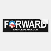 Barack Obama 'Forward' Bumper Sticker
