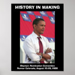 Barack Obama HISTORY IN THE MAKING Poster