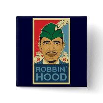 Barack Obama Hood Robin Hood Tee! Barrack Button