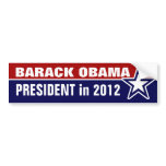 Barack Obama in 2012 Bumper Stickers