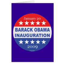 Barack Obama Inauguration Greeting Card
