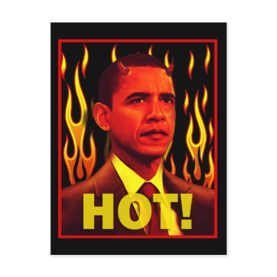 Barack Obama is HOT! Post Cards by spacedust