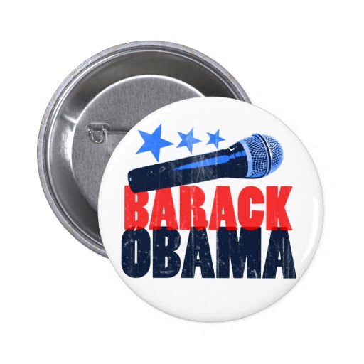 Barack Obama Mic Buttons