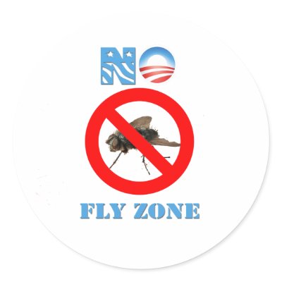 Barack Obama No Fly Zone Stickers by billishirts