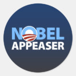 Barack Obama: Nobel Appeaser Sticker