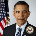 Barack Obama Official US Pres Portrait Great Seal Photo Cut Outs