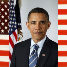 Barack Obama Official US Presidential Portrait Acrylic Cut Outs