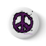 BARACK OBAMA PEACE SIGN PINBACK BUTTONS