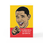 Barack Obama Personalised Card