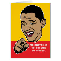 Barack Obama Personalised Card cards