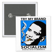 Barack Obama Politics Satire Button