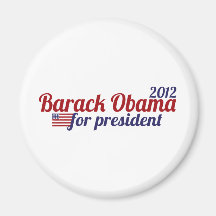 Barack Obama President 2012 Refrigerator Magnet