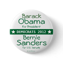 Barack OBAMA President Bernie Sanders US Senate Ve Pin