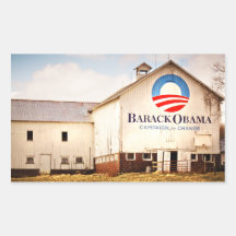 Barack Obama Presidential Campaign Barn Sticker