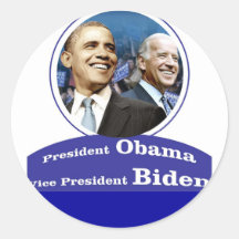 BARACK OBAMA Presidential Inauguration Gifts Round Stickers