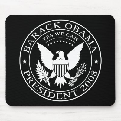 Barack Obama Presidential Seal 2008 Mousepad by strk3