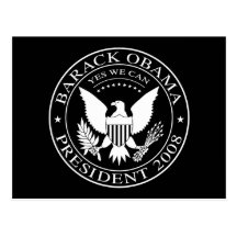 Barack Obama Presidential Seal 2008 Postcard