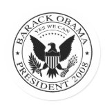 Barack Obama Presidential Seal 2008 Sticker