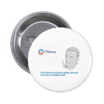 Barack Obama Protest Pinback Button