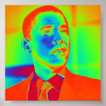 Barack Obama Psychadelic Print