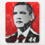 Barack Obama Red Portrait Mouse Pads