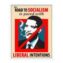 Barack Obama Road To Socialism Poster posters