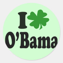 Barack Obama Round Stickers