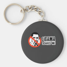 BARACK OBAMA SCARES ME KEYCHAIN