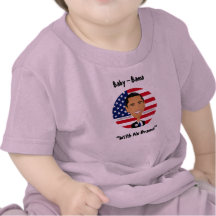 Barack Obama - shirt, Baby - Bama, "With No Drama"
