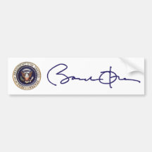 Barack Obama Signature Bumper Stickers