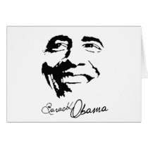 Barack Obama  signature Greeting Cards