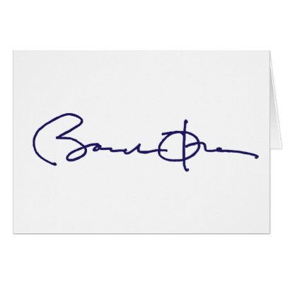 Barack Obama Signature Card by talliktok_katauyak