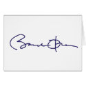 Barack Obama Signature cards