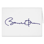 Barack Obama Signature cards