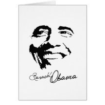 Barack Obama  signature Greeting Card