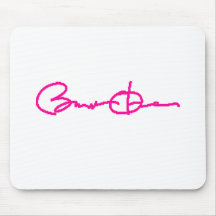 Barack Obama Signature Series (Pink) Mouse Mats