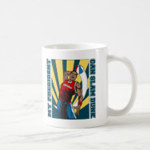 Barack Obama Slam Dunk Coffee Mugs
