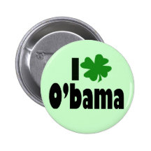 Barack Obama st patricks day Button