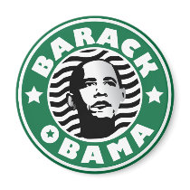 Barack Obama Star Caffeine Fridge Magnet