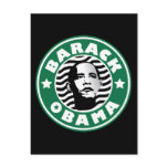 Barack Obama Star Caffeine postcards