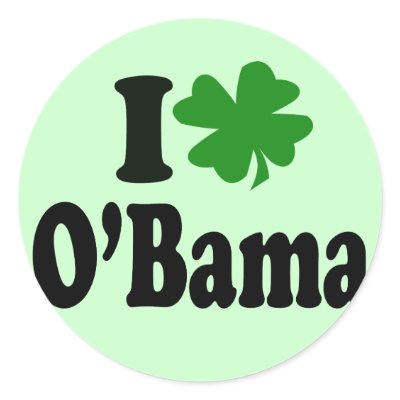 Barack Obama Round Stickers by EllesPlanet