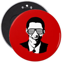 Barack Obama Sunglasses Pinback Buttons