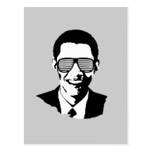 Barack Obama Sunglasses Postcards