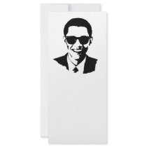Barack Obama Sunglasses Custom Rack Card