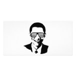 Barack Obama Sunglasses Stripes photo cards
