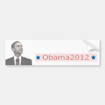 Barack Obama Text Portrait 2012 Bumper Sticker