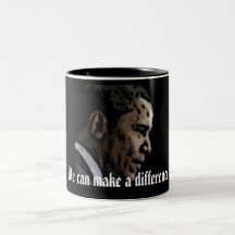 Barack Obama "We can make a difference" Coffee Mugs