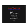 Barack  Obama Winning Around the World Post Card
