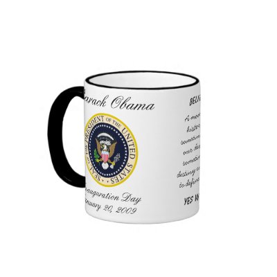 Barack Obama with Jack Kennedy - Ringer Mug by inauguration_2009