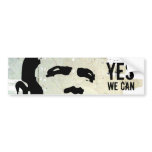 Barack Obama: YES WE CAN concrete wall sticker bumper stickers